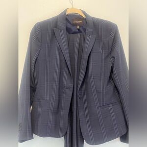 Banana Republic Plaid Classic Suit Set - 12p blazer 14p pants